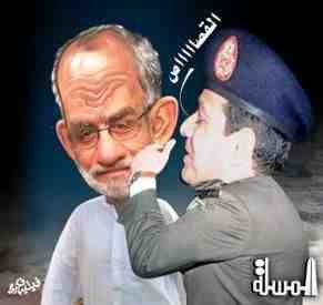 الفريق السيسى فى ليلة القبض على المرشد الفريق السيسى فى ليلة القبض على المرشد
