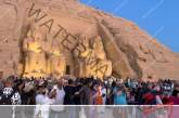 4000 سائح أجنبي يشهدون ظاهرة تعامد الشمس بأبو سمبل